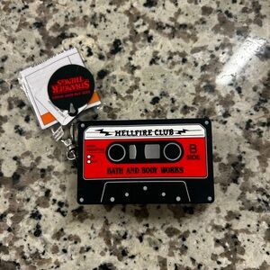NWT Stranger Things Eddies Cassette Tape Pocketbac Hand Sanitizer Holder